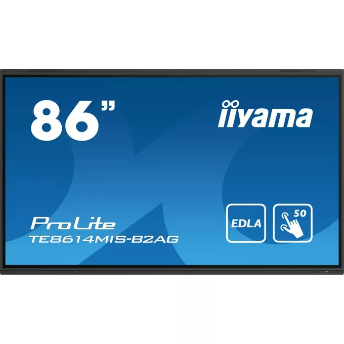 IIYAMA Monitor interaktywny 86 cali TE8614MIS-B2, INFRARED,50pkt,VA,4K, 7H,WiFi,MIC,USB ANDROID 13, Google EDLA