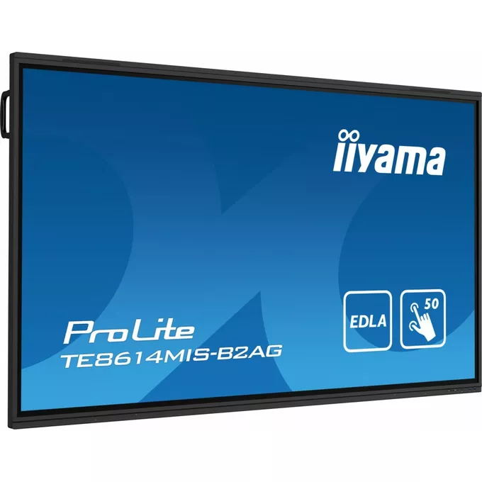 IIYAMA Monitor interaktywny 86 cali TE8614MIS-B2, INFRARED,50pkt,VA,4K, 7H,WiFi,MIC,USB ANDROID 13, Google EDLA