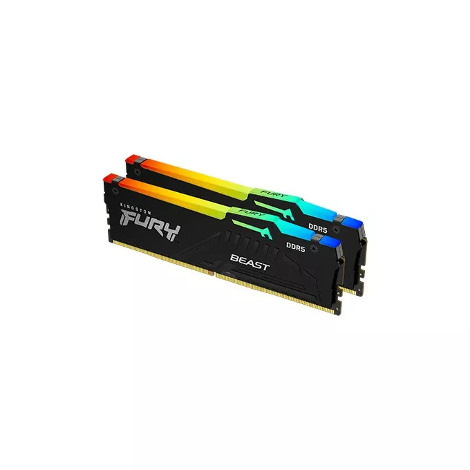 Kingston Pamięć DDR5 Fury Beast 32GB(2*16GB)/6400 CL32 XMP czarna