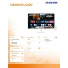 Samsung Monitor 32 cale SMART M70D VA 3840x2160 UHD 16:9 2xHDMI 3xUSB 2.0 1xUSB-C (65W) 4ms 60Hz WiFi/BT głośniki płaski biały 2Yd2d