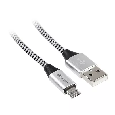 Tracer Kabel USB 2.0 AM-micro 1m czarno-srebrny
