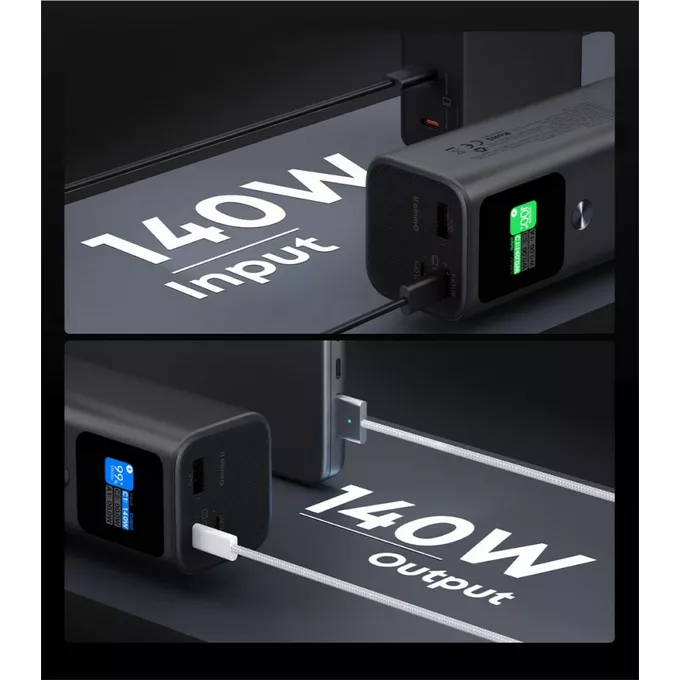 AUKEY Power Bank PB-Y45 Sprint X  | 27600 mAh | 140W | 3xUSB | PD 3.1 | PPS | 28V | Smart Digital Display