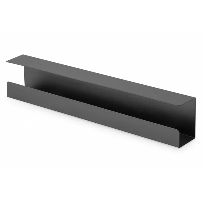 Digitus Uchwyt stalowy do organizacji kabli / listew zasilających pod biurkiem, montaż śruby, 60 cm, czarny