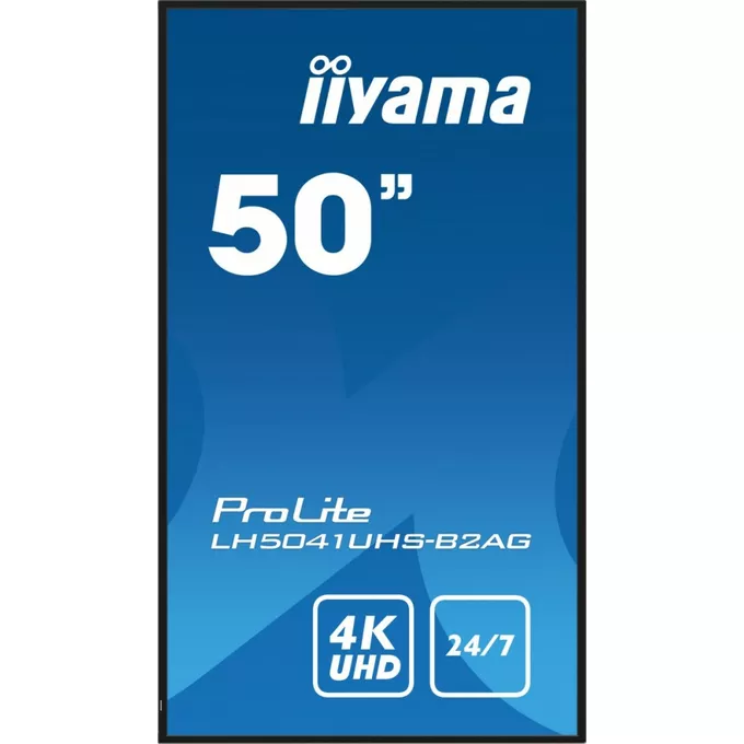 IIYAMA Monitor 50 cali LH5041UHS-B2 VA,4K,24/7,LAN,USB,HDMI