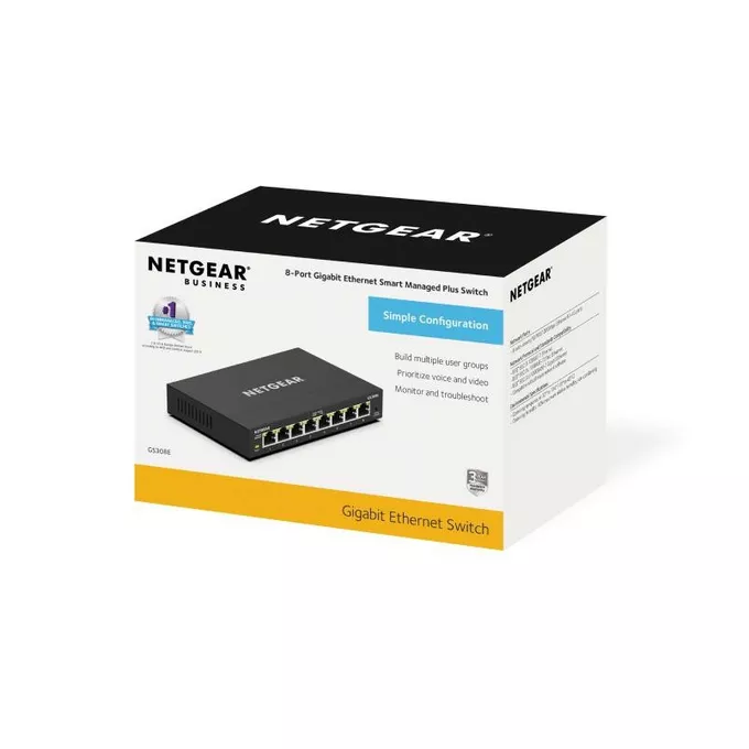 Netgear Przełącznik zarządzalny GS308E Switch 8xGE