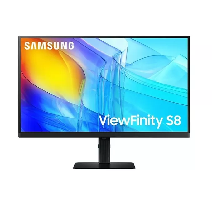 Samsung Monitor 27 cali ViewFinity S80UD IPS 3840x2160 UHD 16:9 1xHDMI 1xDP 1xUSB-C 90W 3xUSB 3.0 LAN KVM 5ms PinP/PbyP 60Hz HAS+PIV płaski 3YOn-Site