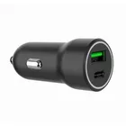Gembird Ładowarka samochodowa USB-A/USB-C 20W PD czarna