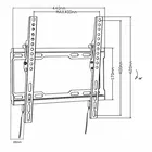 Maclean Uchwyt do TV 32-70'' 45kg MC-412 VESA 400x400