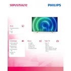 Philips Telewizor 50 cali 50PUS7556/12 SMART