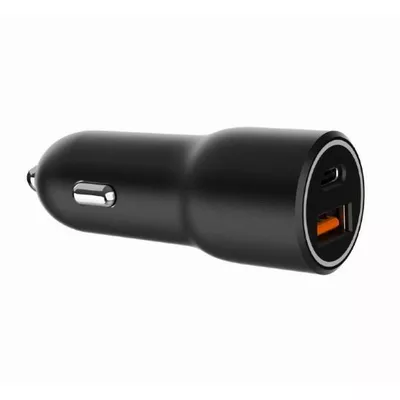 Gembird Ładowarka samochodowa USB-A/USB-C 38W PD czarna