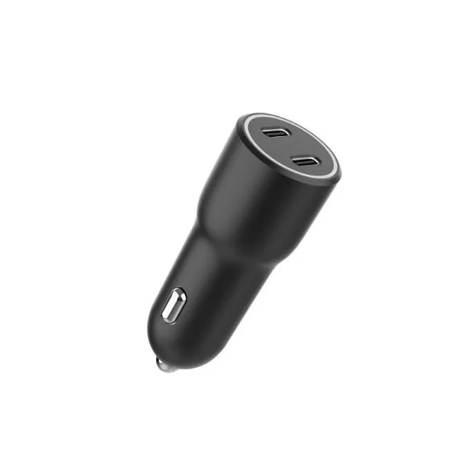 Gembird Ładowarka samochodowa 2xUSB-C PD 40W czarna