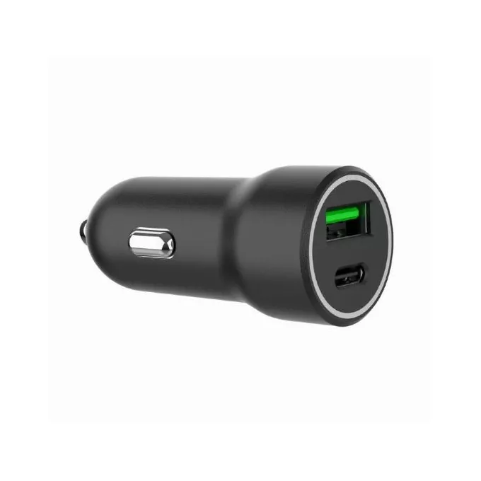 Gembird Ładowarka samochodowa USB-A/USB-C 20W PD czarna