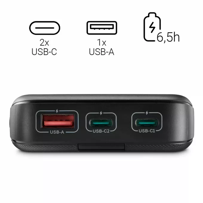 Hama Power pack PD 10000 mAh Antracyt