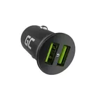 Green Cell Ładowarka samochodowa GC PowerRide Nano36 36W 6A 2x USB-A
