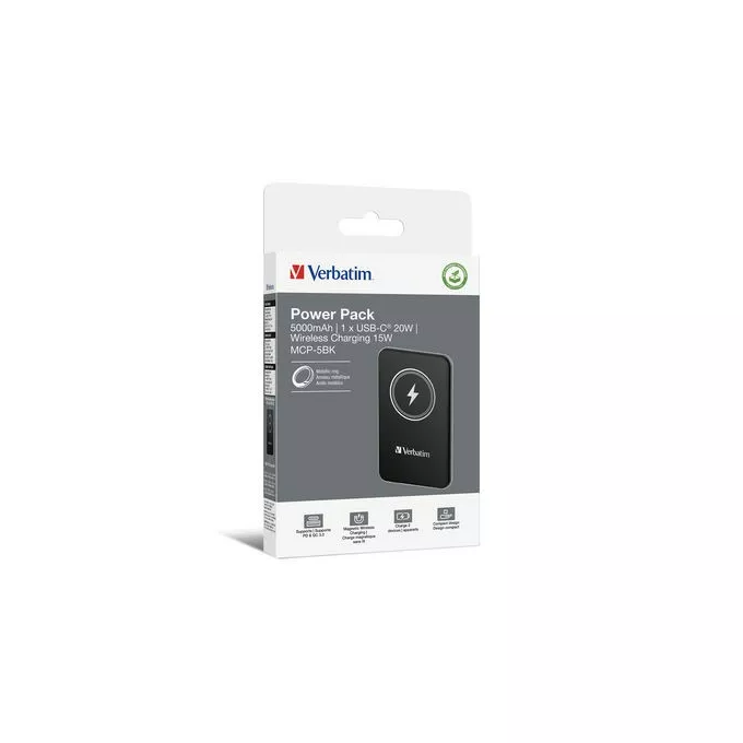 Verbatim Power Bank Charge n GO 32240 5000mAh PD 20W QC 3.0, AFC