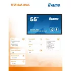 IIYAMA Monitor 55 cali TF5539AS-B1AG,IPS,4K,HDMIx2,DP,RJ45,3xUSB,2x10W,      ANDROID,24/7,IP65