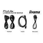 IIYAMA Monitor 86 cali LH8664UHS-B2AG,24/7,IPS,ANDROID.11,4K,3xHDMI,RJ45,    2xUSB,WiFi