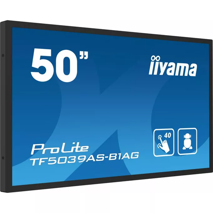 IIYAMA Monitor 50 cali TF5039AS-B1AG, VA,4K,HDMIx2,DP,RJ45,3xUSB,2x10W,      ANDROID,24/7,IP65