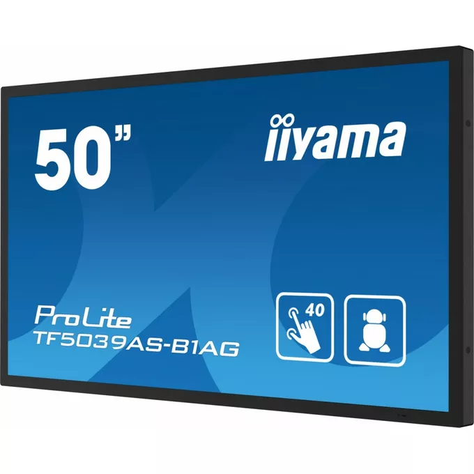 IIYAMA Monitor 50 cali TF5039AS-B1AG, VA,4K,HDMIx2,DP,RJ45,3xUSB,2x10W,      ANDROID,24/7,IP65