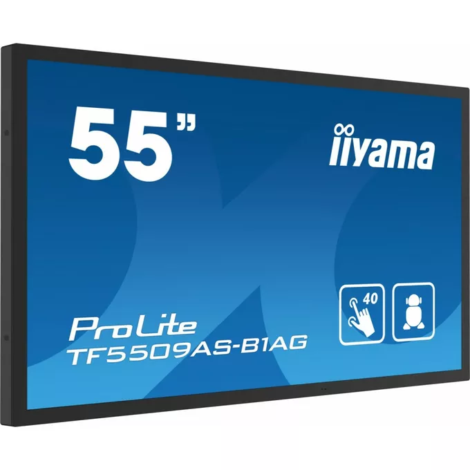 IIYAMA Monitor 55 cali TF5539AS-B1AG,IPS,4K,HDMIx2,DP,RJ45,3xUSB,2x10W,      ANDROID,24/7,IP65