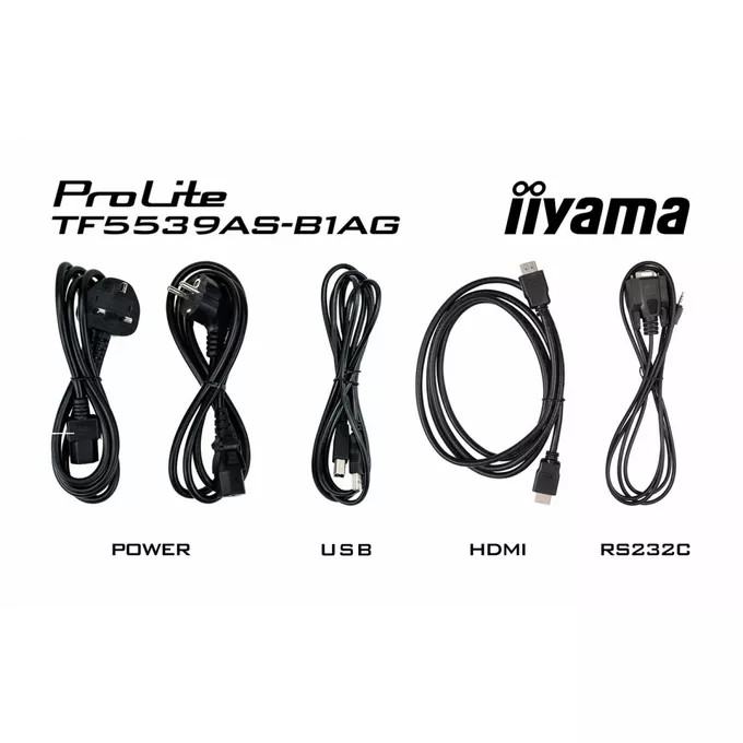 IIYAMA Monitor 55 cali TF5539AS-B1AG,IPS,4K,HDMIx2,DP,RJ45,3xUSB,2x10W,      ANDROID,24/7,IP65