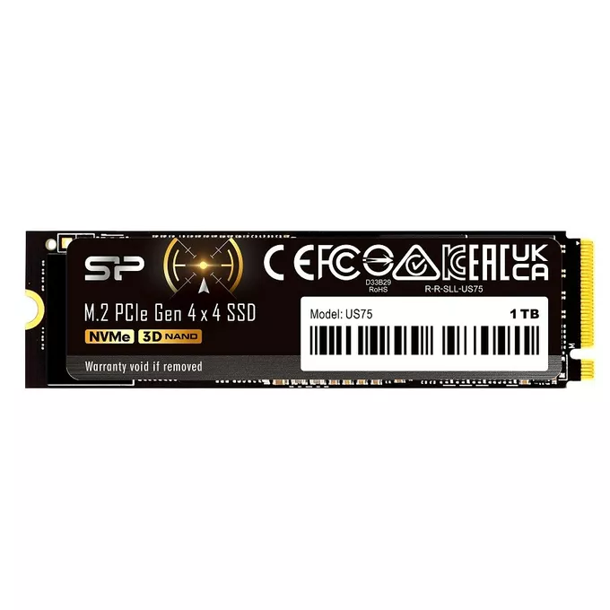 Silicon Power Dysk SSD US75 1TB M.2 PCIe Gen4x4 NVMe 1.4 7000/6000 MB/s