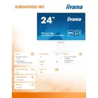 IIYAMA Monitor 24 cale XUB2497HSU-W2 IPS, HDMI, DP, 2x2W, 2xUSB, Pivot, HAS(150mm)