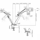 Maclean Uchwyt Gamingowy Na 2 Monitory RS887