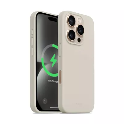 CRONG Etui  Crong Color Cover Magnetic iPhone 16 Pro MagSafe (kamienny beż)