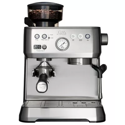 Solis Ekspres kolbowy Grind &amp; Infuse Perfetta stalowy