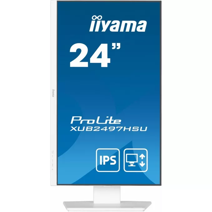 IIYAMA Monitor 24 cale XUB2497HSU-W2 IPS, HDMI, DP, 2x2W, 2xUSB, Pivot, HAS(150mm)