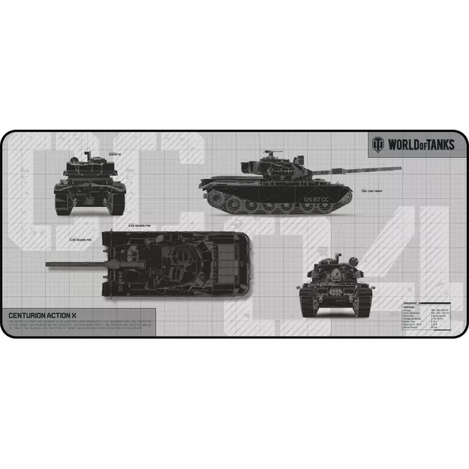YENKEE Podkładka pod mysz DEFENDER WT90 - wersja limitowana WORLD OF TANKS