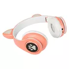 BLOW Słuchawki bezprzewodowe Bluetooth 5.0 LED dla dzieci różowe uszy