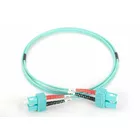Digitus Patch cord światłowodowy FO SC-SC MM 50/125 OM3 duplex LSOH 3m, Turkusowy