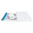 Digitus Przełącznica światłowodowa/panel krosowy z wyposażeniem 19 cali 1U, 24x LC duplex, OS2, zawiera pigtaile, adaptery, tacki, wysuwany, Szara