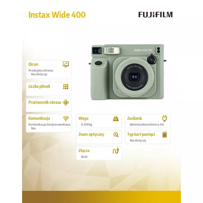 Fujifilm Aparat Instax WIDE 400 zielony