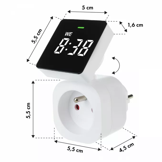 GreenBlue Timer cyfrowy GB610 E GreenBlue IP20 16A