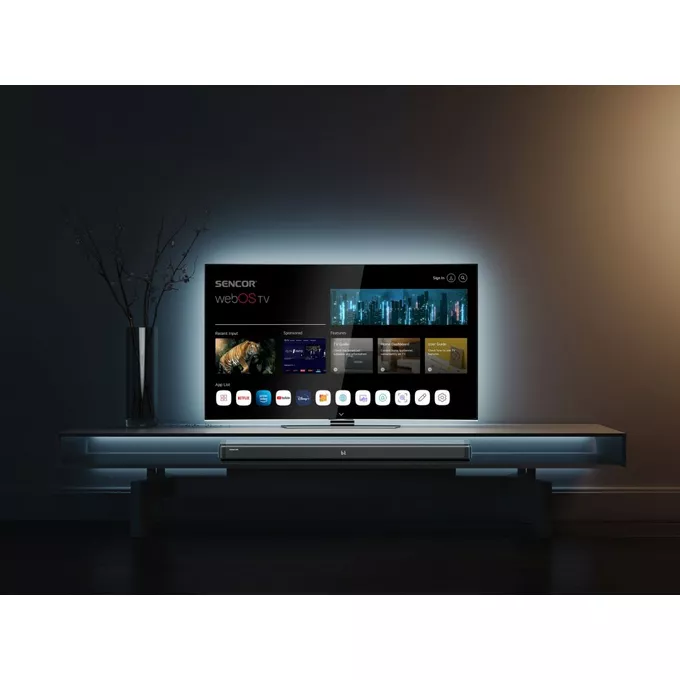 Sencor Soundbar z wbudowanymi subwooferami SSB 4450BS  2.1 200Watt