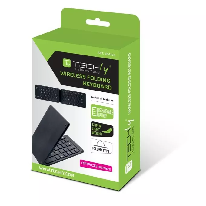 Techly Klawiatura bezprzewodowa BT 3.0 składana