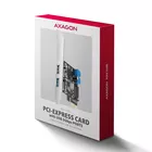 AXAGON PCEU-232RS Kontroler PCIe 2+2x port USB 3.2 GEN 1, UASP, SP &amp; LP 15-pin SATA zasilacz