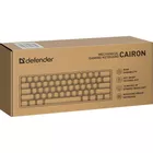 Defender Klawiatura mechaniczna CAIRON GK-081 podświetlenie RGB Czarna