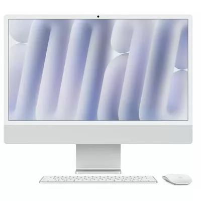 Apple iMac 24 cale: M4 10/10, 16GB, 512GB SSD - Srebrny