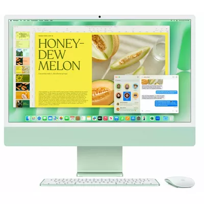Apple iMac 24 cale: M4 10/10, 16GB, 512GB SSD - Zielony