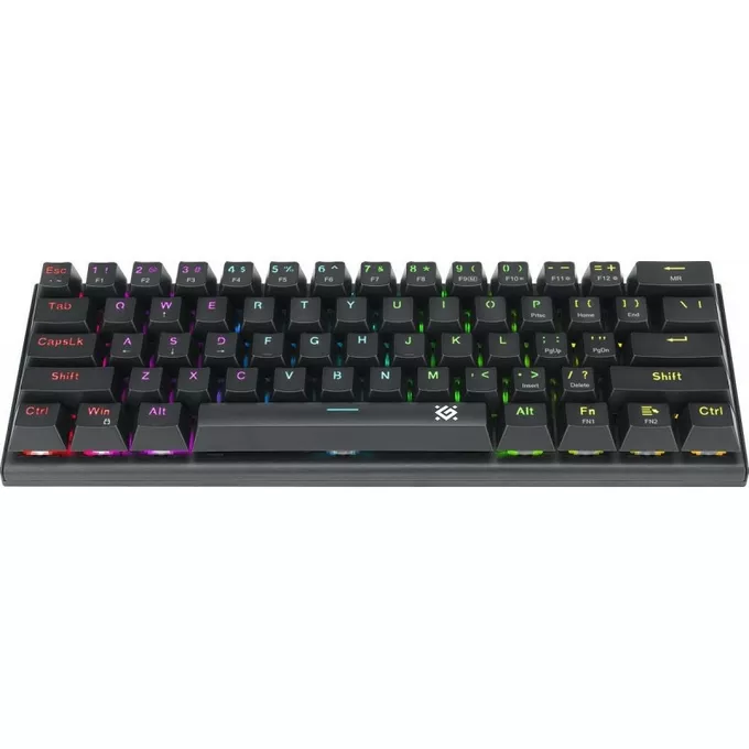 Defender Klawiatura mechaniczna CAIRON GK-081 podświetlenie RGB Czarna