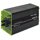 Qoltec Przetwornica solarna 3w1 z funkcją ładowania AC | MPPT | UPS |   ATS | 3000W | 6000W | 12V na 230V | Czysty Sinus