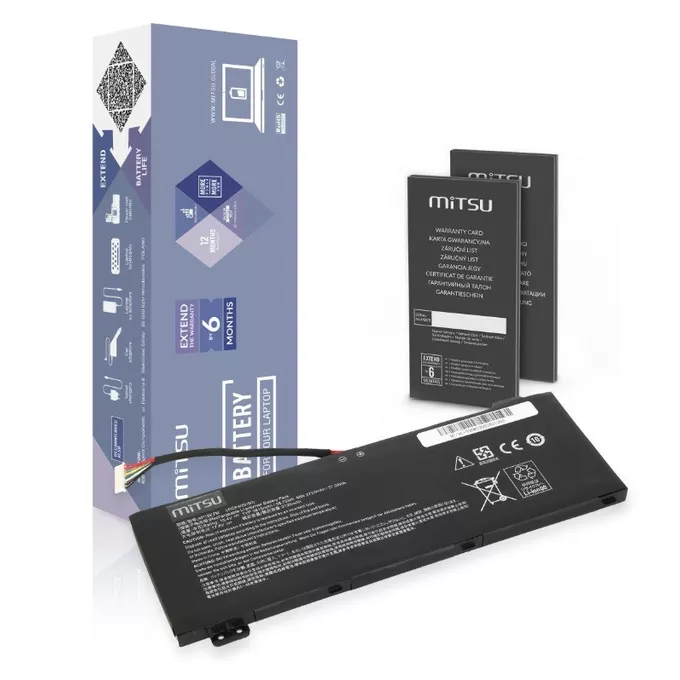 Mitsu Bateria AP18E7M do Acer AN515-54 AN517-51 3815 mAh (58.75 Wh) 15.4V