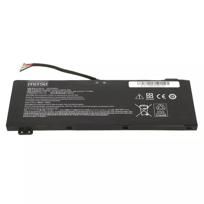 Mitsu Bateria AP18E7M do Acer AN515-54 AN517-51 3815 mAh (58.75 Wh) 15.4V