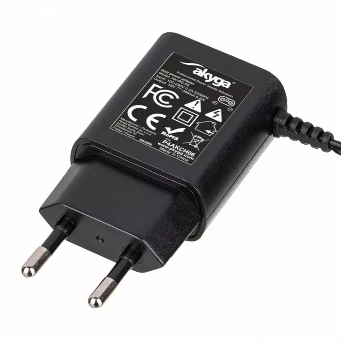 AKYGA Zasilacz Impulsowy AK-PD-05 15V / 360 mA 5.4W wtyczka Philips