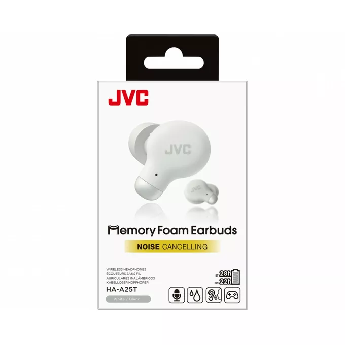 JVC Słuchawki bezprzewodowe HA-A25T białe