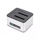 Digitus Stacja dokująca USB 3.0 Super Speed do 2x SSD/HDD 2.5/3.5&quot; SATA III max.2x20TB z funkcją klonowania